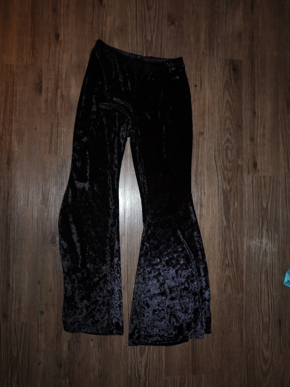 Women’s Black Velvet Stretch Pants